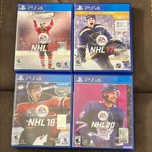 Blue PS4 NHL Video Games Collection